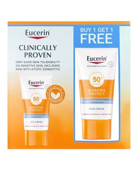 Eucerin Sun Sensitive Protect SPF50+ Sunscreen Cream For Sensitive & Dry Skin 50ml 1+1 PROMO 