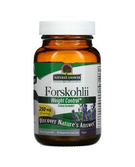 Nature's Answer Forskohlii Root Extract Standardized 250 mg Vegetarian Capsules 60's