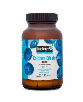 Blueberry Naturals Calcium Citrate 600 mg Tablets 60's B0234