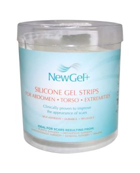 NewGel+ Clear Silicone Abdomen Gel Strips 2x 24  1's