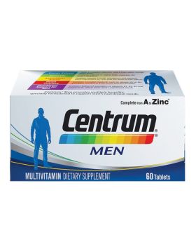 Centrum For Men Multivitamins & Minerals Supplement Tablets, Pack of 60's