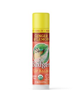 Badger Ginger & Lemon Lip Balm 4.2 g 22554