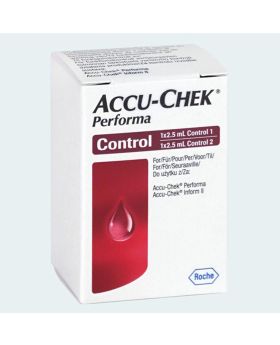 Accu-Chek Performa Control Solution 1 & 2, For Accu-Chek Performa & Accu-Chek Inform II Blood Glucose Test Meters, Pack of 2.5ml Each