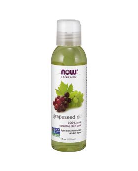 Now Grapeseed Oil 100% Sensitive Skin Care 118 mL