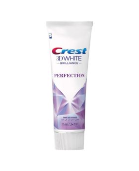 Crest 3D White Brilliance, Perfection, Advanced Whitening, Enamel Safe Toothpaste 75ml