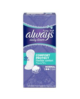 Always Daily Liners Comfort Protect, Normal Pantyliners, Pack of 20's