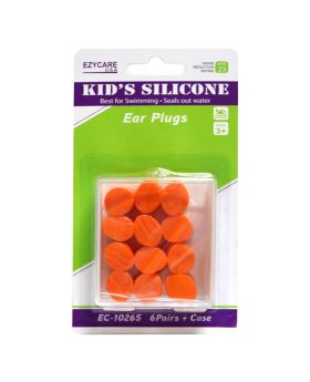 Ezycare Kid's Silicone Ear Plugs 6 Pairs 10265