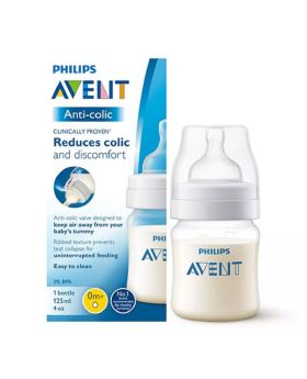 Philips Avent Anti-Colic Bottle 125 mL Without Air Free Vent SCF810/61