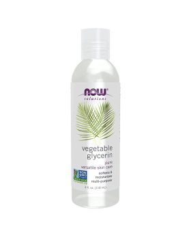 Now Solutions Vegetable Glycerin Oil, 100% Pure For Rough & Dry Skin Moisturization 118ml