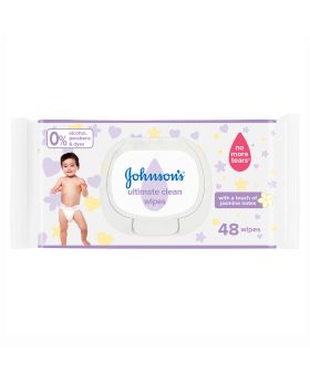Johnson's Ultimate Clean Baby Wipes, Pack of 48's