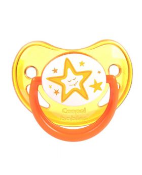 Canpol Babies Orthodontic Soother Night Dreams Design Orange 0-6 Months 22/500