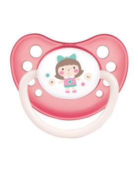 Canpol Babies Orthodontic Silicone Soother Toys Collection Design Pink 6-18 Months 23/257