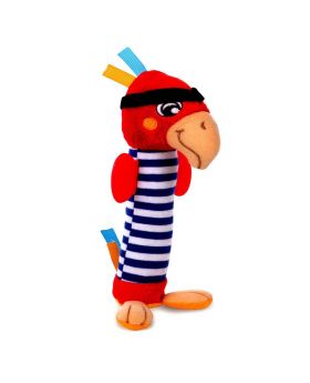 Canpol Babies Baby Toy Pirates Friends Soft Squeaker Red Cockatoo 68/034