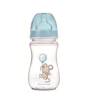 Canpol Babies Little Cutie Rabbit Anti-Colic Baby Feeding Bottle Blue 240 mL 35/219