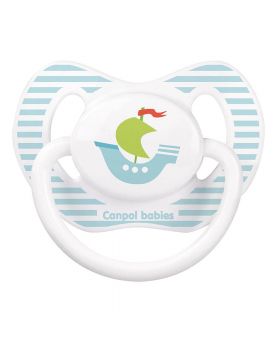 Canpol Babies Orthodontic Silicone Soother Summertime Design Blue 0-6 Months 23/466