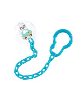 Canpol Babies Toys Design Baby Soother Clip Chain Blue 10/889