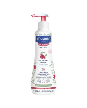 Mustela Baby Soothing Cleansing Gel For Hair and Body, Fragrance Free 300ml