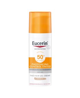 Eucerin Sun SPF 50+ Sun Creme Tinted CC Medium Anti-Aging Sunscreen 50ml