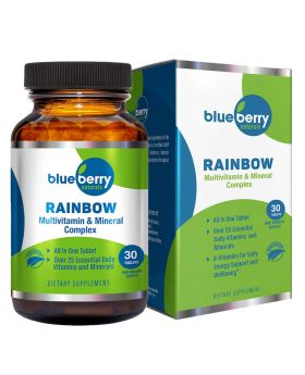 Blueberry Naturals Rainbow Multivitamin & Mineral Supplement Tablets For Adults, Pack of 30's