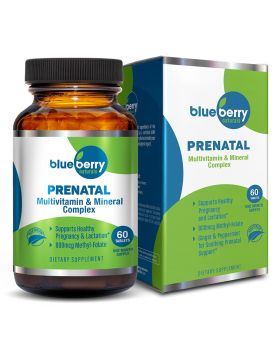 Blueberry Naturals Prenatal Tablets, Pack of 60's