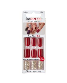 Kiss Broadway Impress Press-On Nails, He's With Me, BIPAM015C, Pack of 30's