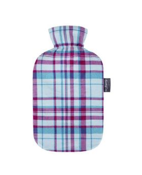 Fashy Hot Water Bag Tartan Cover Pink-Blue 2.0L