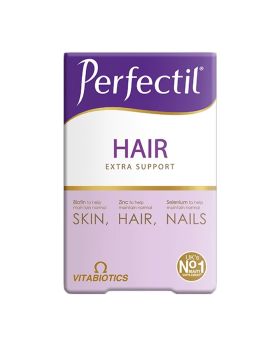 Vitabiotics Perfectil Hair Extra Support Supplement Tablets, Pack of 60's