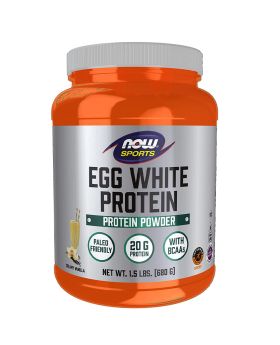 Now Eggwhite Protein Powder Creamy Vanilla 1.5 lb