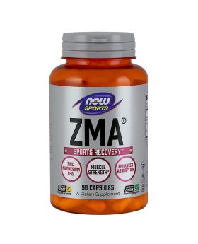 Now Sports ZMA 800mg Capsules With Zinc, Magnesium & Vitamin B6 For Muscle Recovery, Pack of 90's