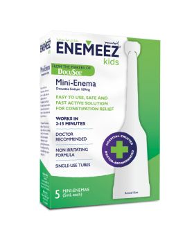 Enemeez Mini-Enema Kids Constipation Relief Solution 5ml, Pack of 5's