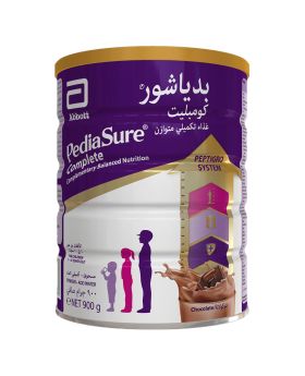PediaSure Complete Peptrigro Growing Up Children's Milk Formula For 1 To 10 Years Milk Chocolate Flavour 900g