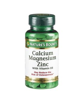 Nature's Bounty Calcium Magnesium Zinc with Vitamin D3 Caplets 100's