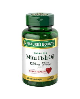 Nature's Bounty Odorless Mini Fish Oil 1290 mg Softgels 90's