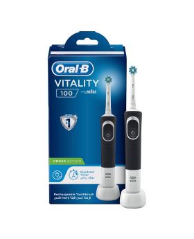 Braun Oral B Vitality100 Cross Action Toothbrush Black D100.413.1