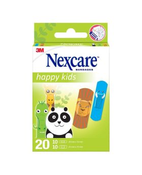 3M Nexcare Happy Kids Bandage Animals Assorted 20's