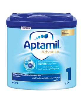 Aptamil Advance 1 Next Generation Infant Milk Formula For 0-6 Months Baby 400g