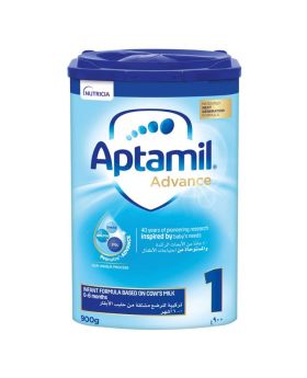 Aptamil Advance 1 Next Generation Cow Milk Based Infant Formula 0-6 Months, 900 g