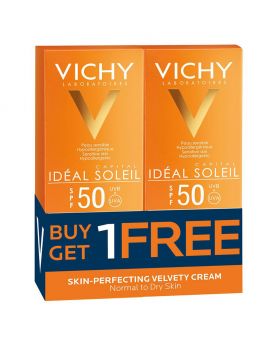Vichy Ideal Soleil SPF 50+ Velvety Cream 50 mL 1+1 PROMO PACK