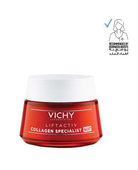 Vichy Liftactiv Collagen Specialist Anti-Aging & Brightening Face Moisturizing Night Cream 50ml