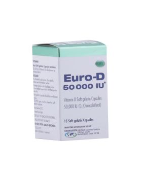 Euro D 50,000IU Capsules 15's