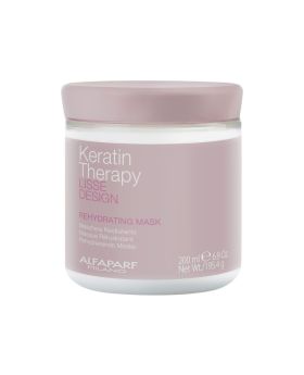 Alfaparf Keratin Therapy Lisse Design Hair Smoothing Rehydrating Hair Mask 200ml