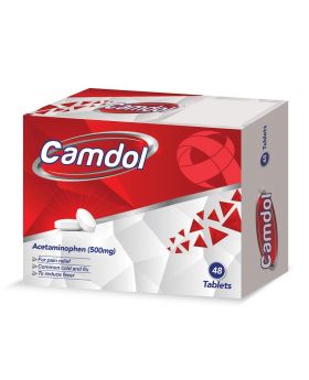 Camdol Paracetamol 500mg Tablets, Pack of 48's