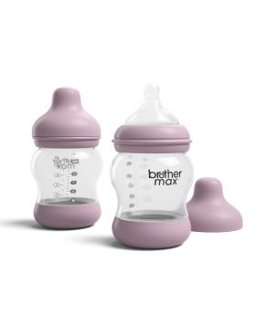 Brother Max PP Anti-Colic Feeding Bottle 0-3 Months Pink 160 mL 2's BM1072P