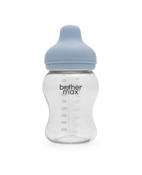 Brother Max PP Extra Wide Neck Bottle 3-6 Months Blue 240 mL 1's BM110B