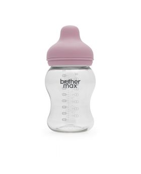 Brother Max PP Extra Wide Neck Bottle 3-6 Months Pink 240 mL 1's BM110P