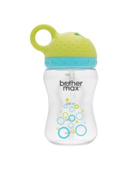 Brother Max Twister Straw Cup 6+ Months Blue-Green 280 mL 1's BM208BG