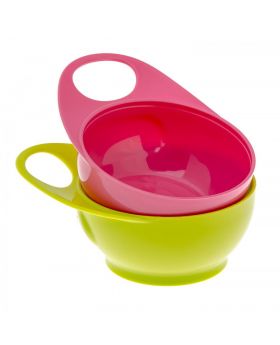 Brother Max 2 Easy Hold Bowls 4+ Months Pink & Green 1's BM305PG