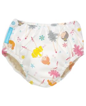 Charlie Banana Reusable Swim Diaper Diva Ballerina Medium 1's 8870384