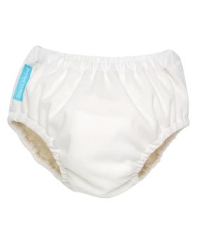 Charlie Banana 2-In-1 Reusable Swim Diaper & Training Pants White, Large, Pack of 1's