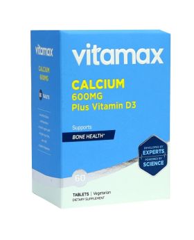 Vitamax Calcium 600 mg + Vitamin D3 400IU Tablets 60's